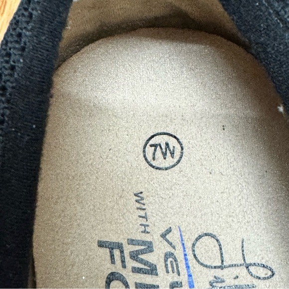 LifeStride Indy Wedge black flats Slip-On comfort shoes size 7 W - Picture 9 of 10